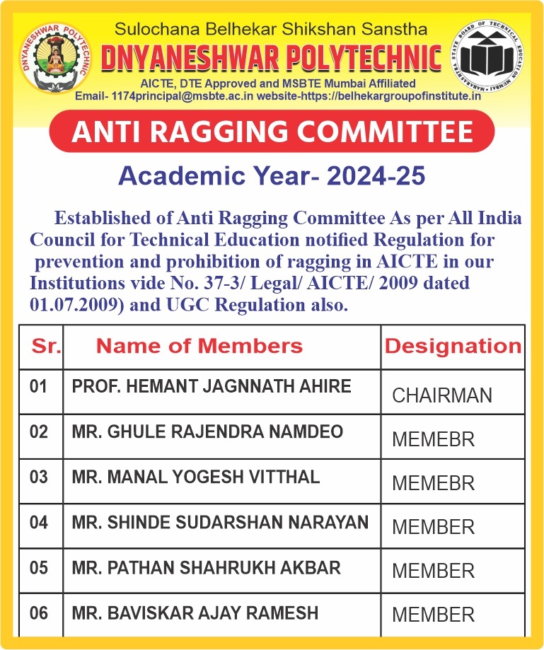 Anti-Ragging Committee